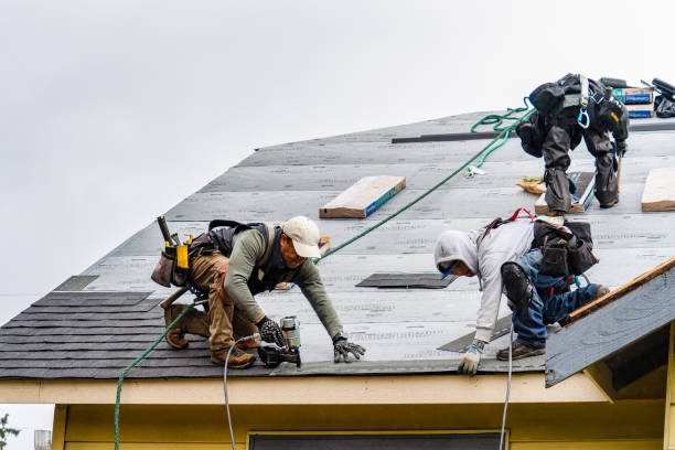 Professional Roofing technician working in Waterford, PA